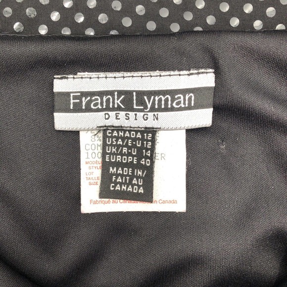 Frank Lyman Design Vintage Womens Size 12 Sequined Sheath Midi Dress in Black - Picture 6 of 10